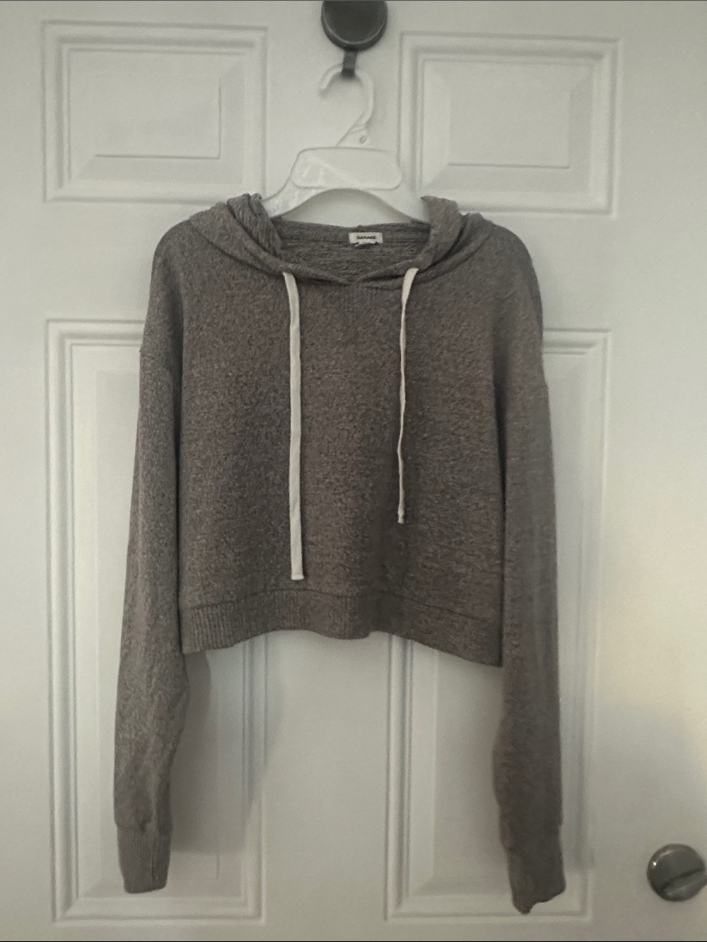 Garage Women’s Grey Hoodie Crop Sweater